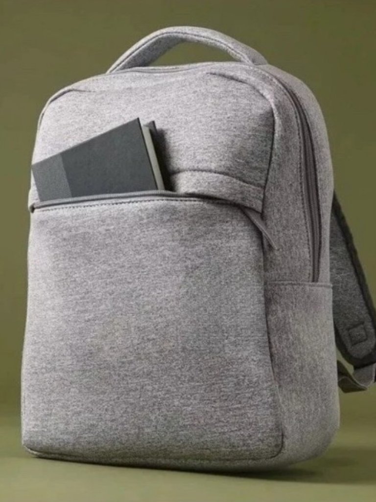 Dsw Exclusive Nwt Backpack Dual Shoulder Strap Heather Gray Fabric Padded Handle — image 2 of 7